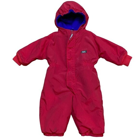 L.L. Bean Infant‎ Red One Piece Snowsuit 18 Months Insulated Winter Outerwear
